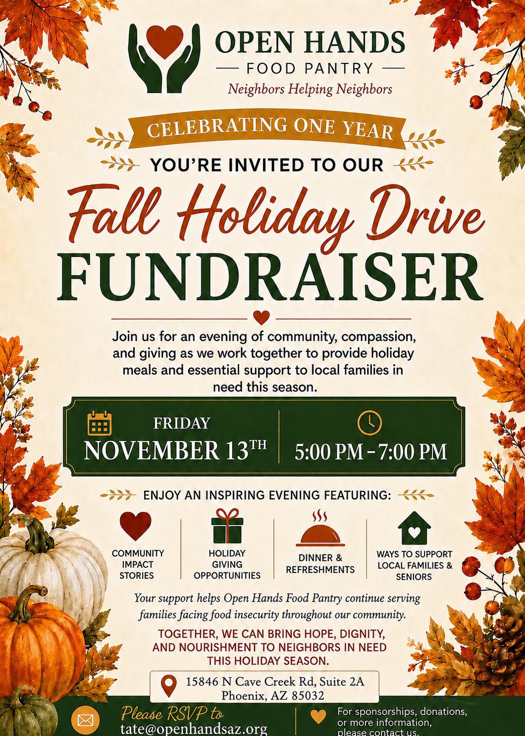 fall fundraiser invite
